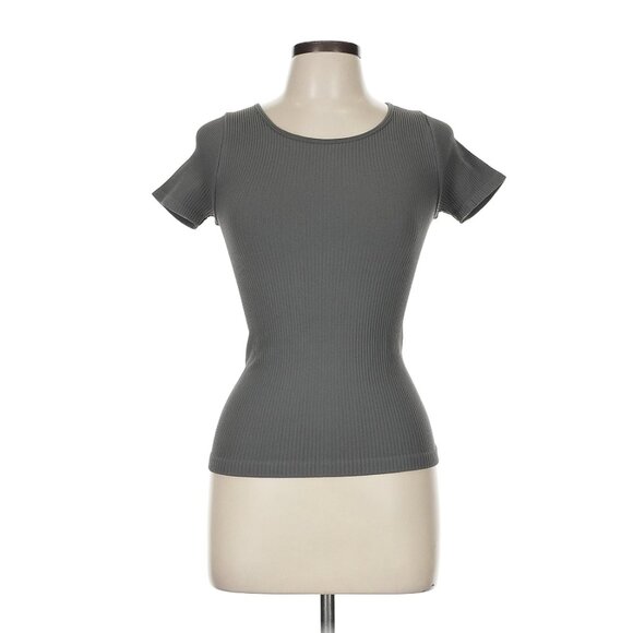Free People Grey Recycled T-Shirt - Picture 1 of 3